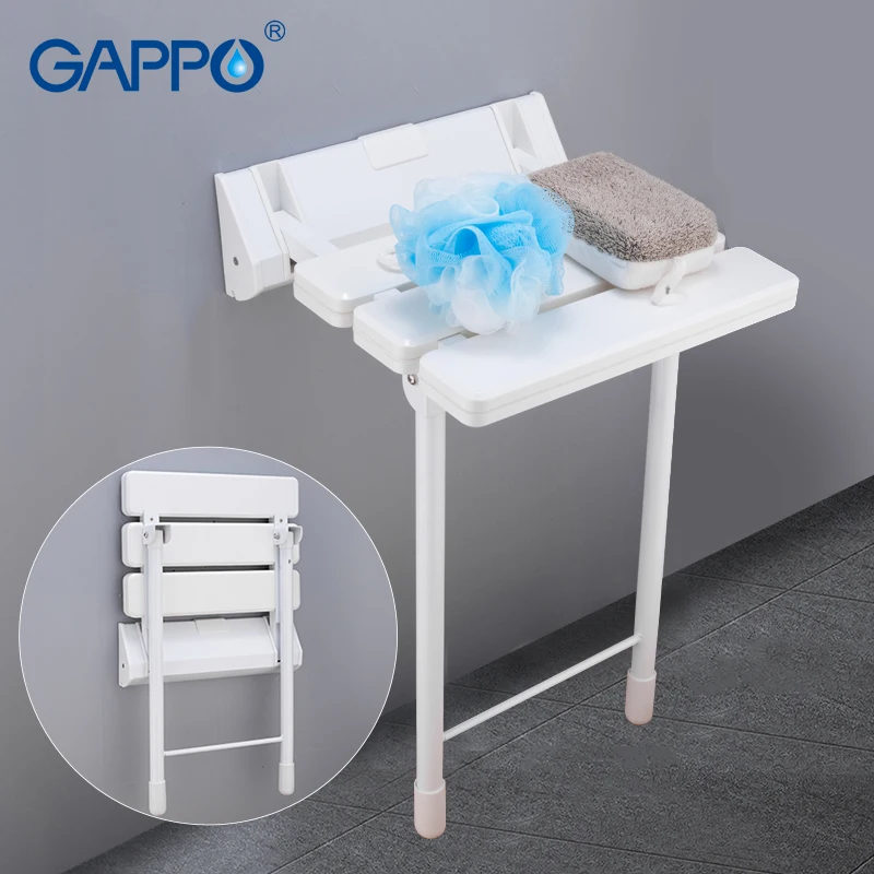 

GAPPO Wall Mounted Shower Seats bathroom folding chair shower seat bench toilet chair bath shower stool folding bench