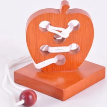 3D деревянная веревка головоломка Прорезыватель струны головоломки игра игрушка для взрослых детей