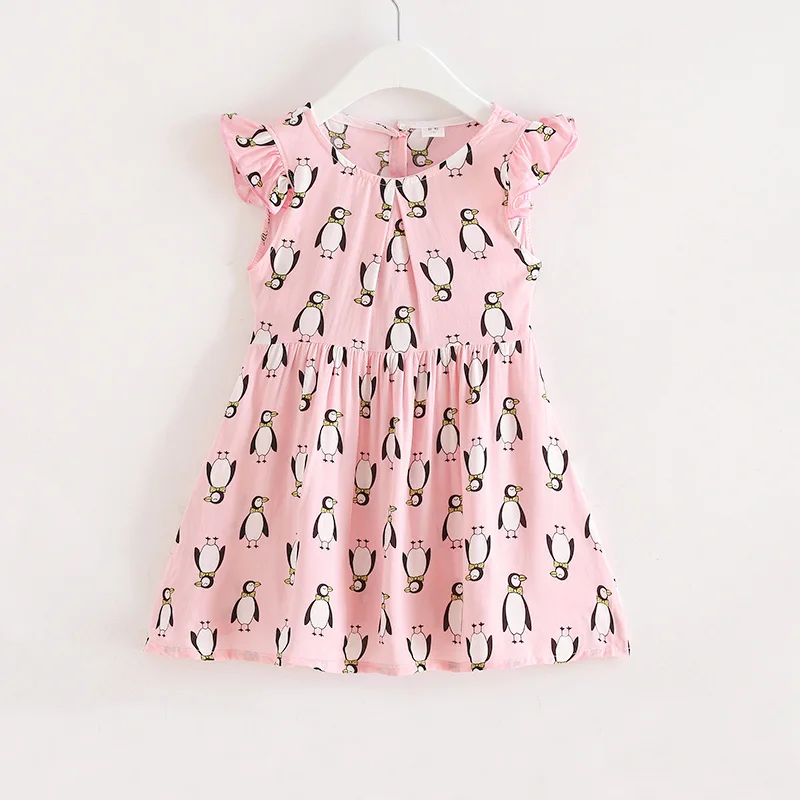 Penguin Printed Cotton Children Toddler Girls Dress Summer 2018 Casual Princess Teenage Kids Dress Girl Party Penguin Printed Cotton Children Toddler Girls Dress Summer 2018 Casual Princess Teenage Kids Dress Girl Party
