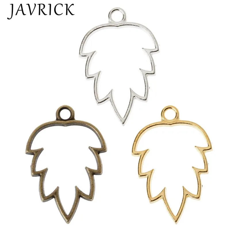 

10Pcs Maple Leaves Pendant Press Flower DIY UV Resin Blank Frame Jewelry Making