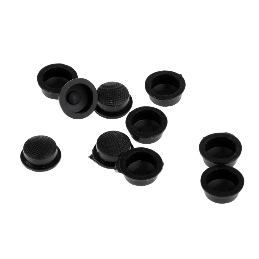 MagiDeal 10pcs LED Flashlight Torch Light Tail Switch Button Cover Cap Rubber Cover Cap Anti Slide Skid Slip