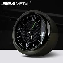 Светящиеся автомобильные часы приборной панели Цифровые кварцевые часы мини Автомобильная декоративная клипса Авто вентиляционное отверстие универсальные аксессуары для интерьера