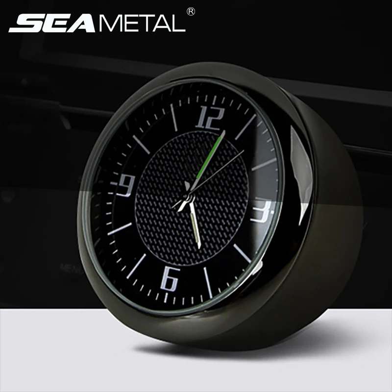 

Luminous Car Dashboard Clock Digital Quartz Watch Mini Automobile Decoration Clip Auto Air Vent Universal Interior Accessories