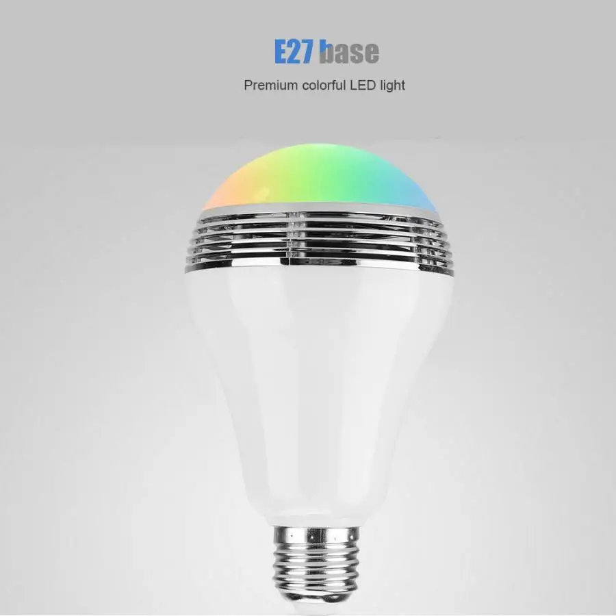 E27 220 V светодиодный-лампочка Bluetooth Управление плейер умный музыкальный аудио-Динамик с Музыкальная лампочка для KTV дома фестиваль в продаже