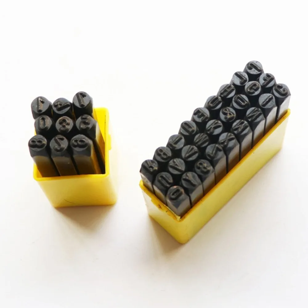 

High Quality Dropshipping Steel figure English digital stamp letter symbol prefix number stamped punch steel