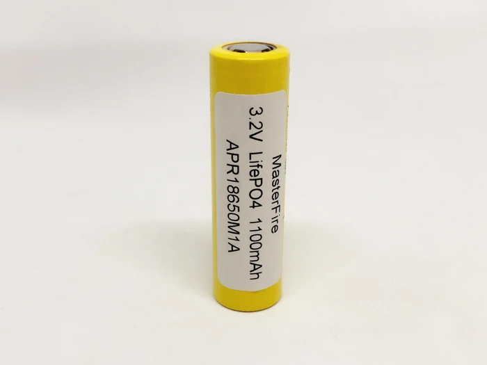 18 шт./лот MasterFire New lifepo4 18650 1100mah APR18650M1A 3,2 V 20A 15C аккумуляторная батарея для модов mech pack электроинструмент