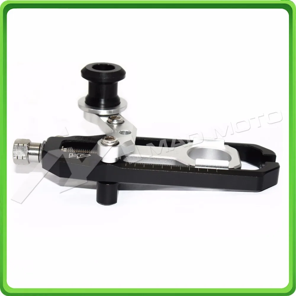 Motorcyclr Chain Tensioner Adjuster with spool fit for Honda CBR1000RR 2004 2005 2006 2007 CBR 1000 RR CBR1000 RR Black&Silver (11)