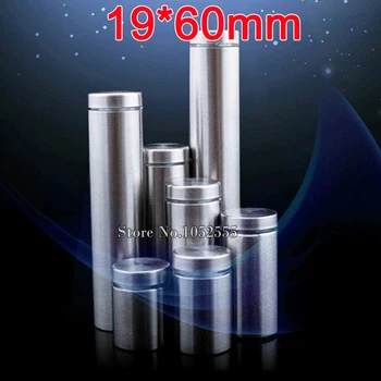 

800PCS/lot 19mm x 60mm Stainless Steel Hollow Advertisement Nails Barrel Screws Glass Standoff Pins Decoration Fixing Billboard