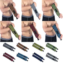 Спортивный Браслет полосатый узор поддерживает Тяжелая атлетика тренировочный браслет LFSPR0066