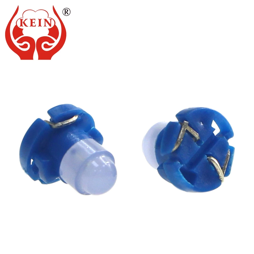 

KEIN 10PCS T4.2 led car bulb COB auto Instrument Panel Light Neo Wedge Dashboard Warning Indicator Bulb Vehicle 12V yellow blue