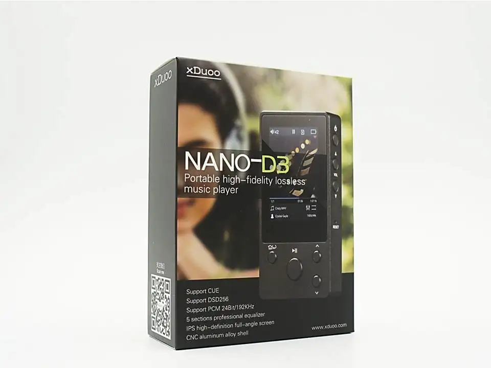 XDuoo NANO D3 DSD256 24 бит/192 k HiFi портативный музыкальный плеер без потерь