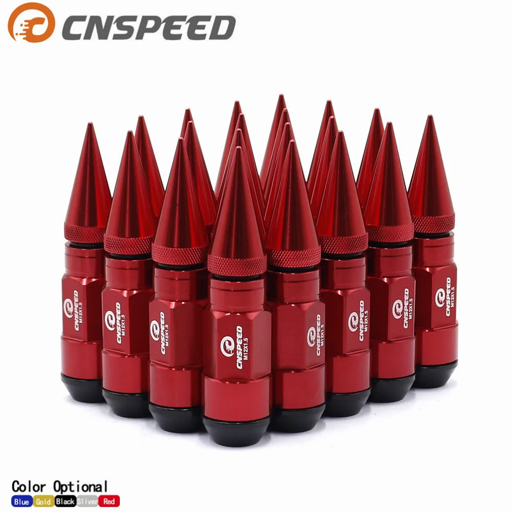 20 шт. алюминиевый и Железный Расширенный тюнер CNSPEED M12x1.5 93 мм гайки для колес с