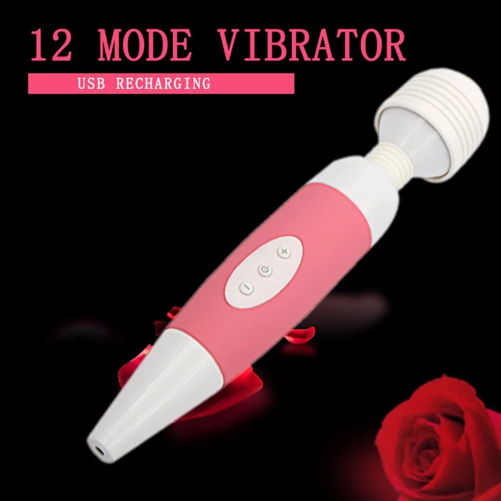 Yema Usb Rechargeable Magic Wand Vibrator 10 Mode Vibrators For Women 