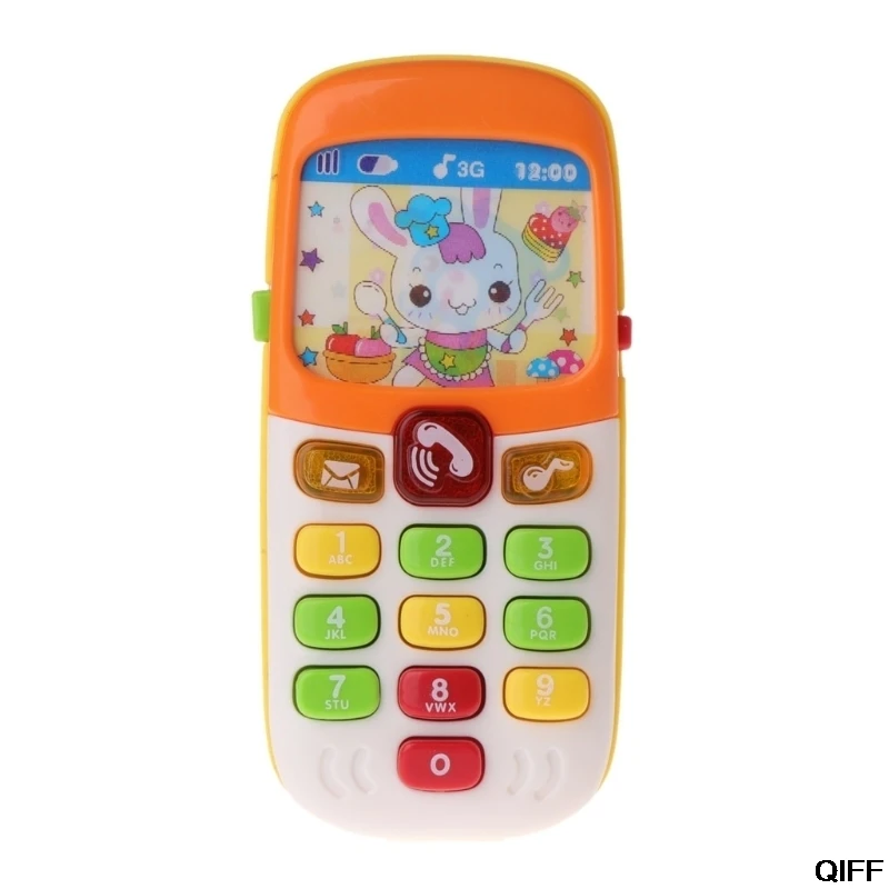 Прямая поставка и оптовая продажа Детский Игрушечный мобильный телефон детские электронные музыкальные инструменты мультфильм смартфон