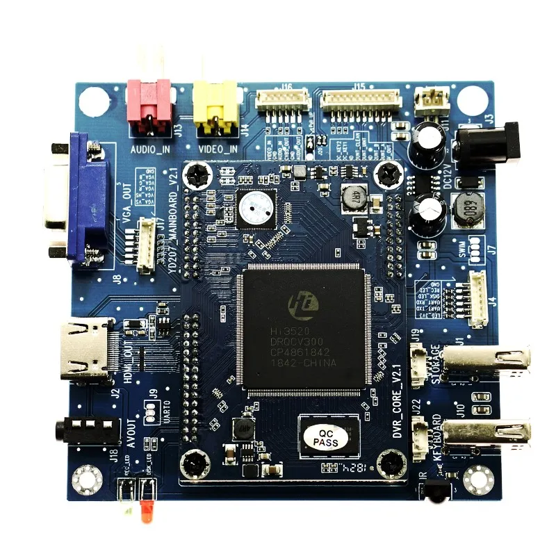 Professional Core Board for Pipeline Inspection System Recording with Video Audio record/analog CVBS/ AHD 1080P/720P video input
