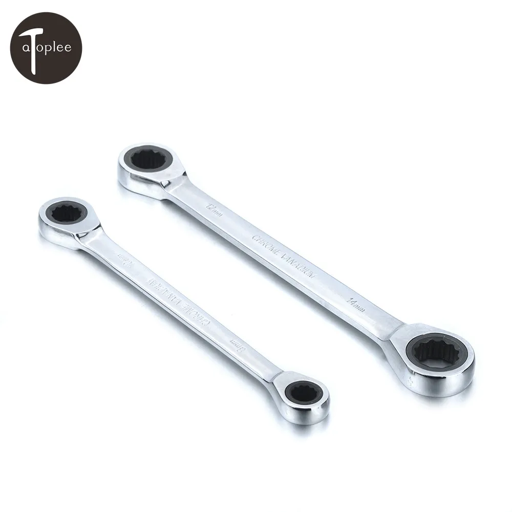 1PCS 8 10mm 12 14mm Live Fast Ratchet Wrench/Dual End Plum Wrench For