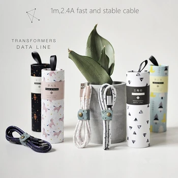 

1m data transfer+fast charge cable,2.4A,stable and fast transfer,mini USB port and for iphone/ipad,unique design,multi-colors