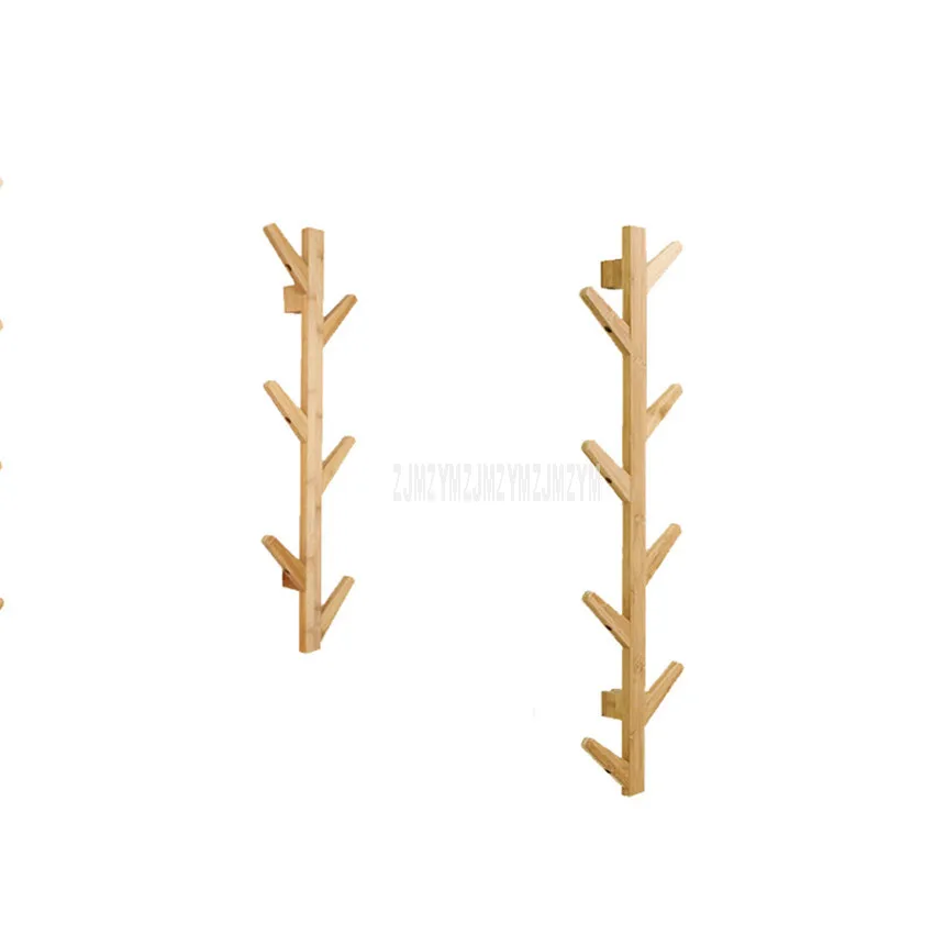 

Natural Wood Tree Branch Design 6/8 Hook Wall Mounted Hook Wall Decor Cloth Hanger for hanging Key Bag Hat Coat Home Decoration