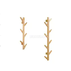 Натуральное дерево ветви дерева Дизайн 6/8 крюк крючок для крепления к стене стены Декоративная скатерть вешалка для шнурок для ключей