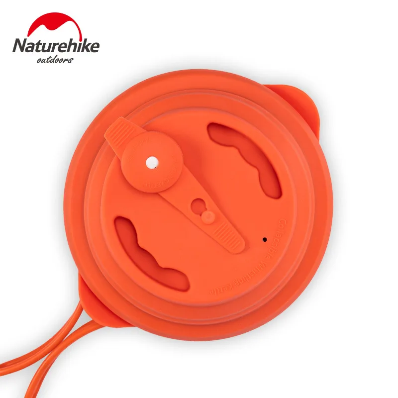  Naturehike Whistling Camping Pan with Silicone Lid 1.5L Portable picnic Cookware Camping Folding Po