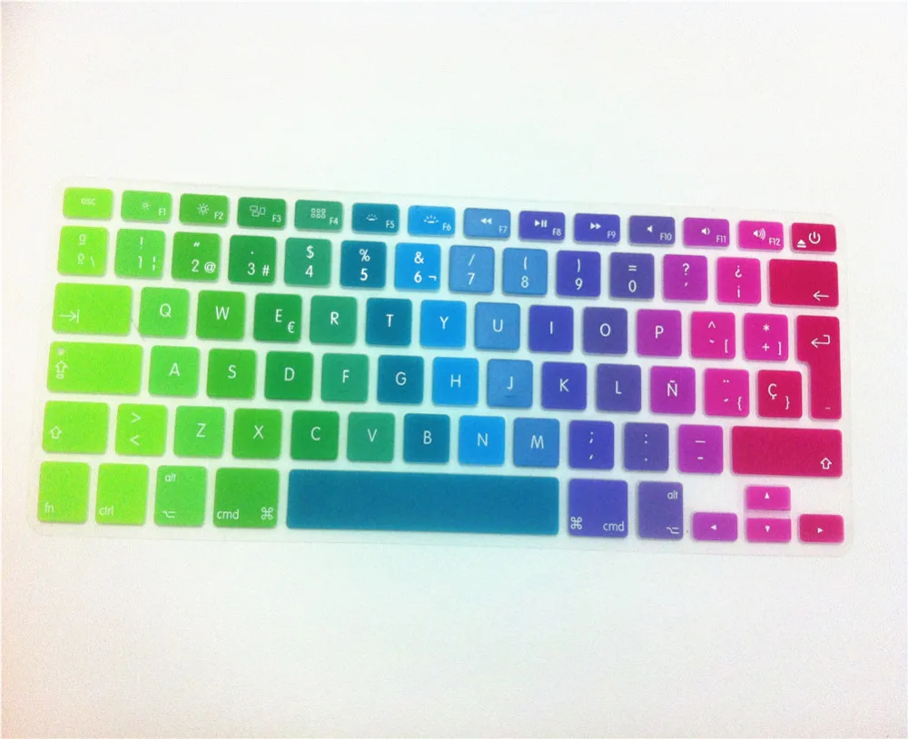 

Spanish Keyboard Protector For 2018 New Macbook Air 13 A1932 EU Layout Keyboard Cover MabookAir 13.3 Silicone Skin Spain Guard
