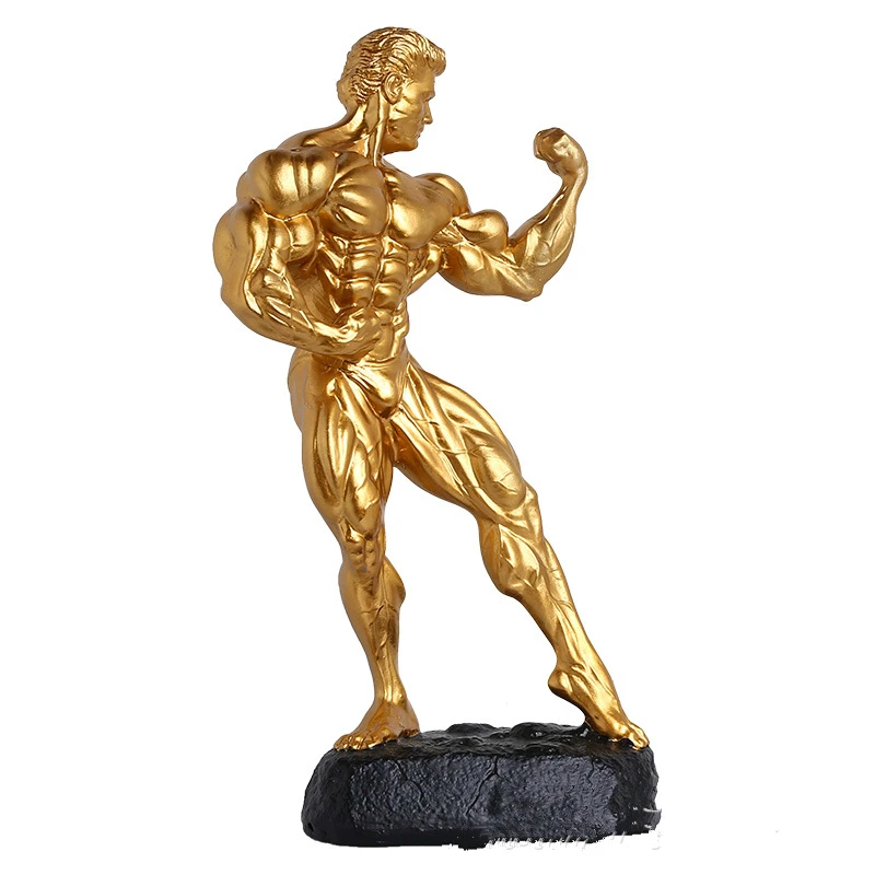 Originality Bodybuilding Trophy Boxing Champion Hercules Male Model Medal Award Trophy Home