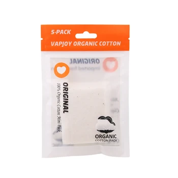 

5pcs/pack Original VAPJOY ORGANIC COTTON e cigarette Heating coil wick fit RDA RTA RDTA rebuildable atomizer Organic Cotton