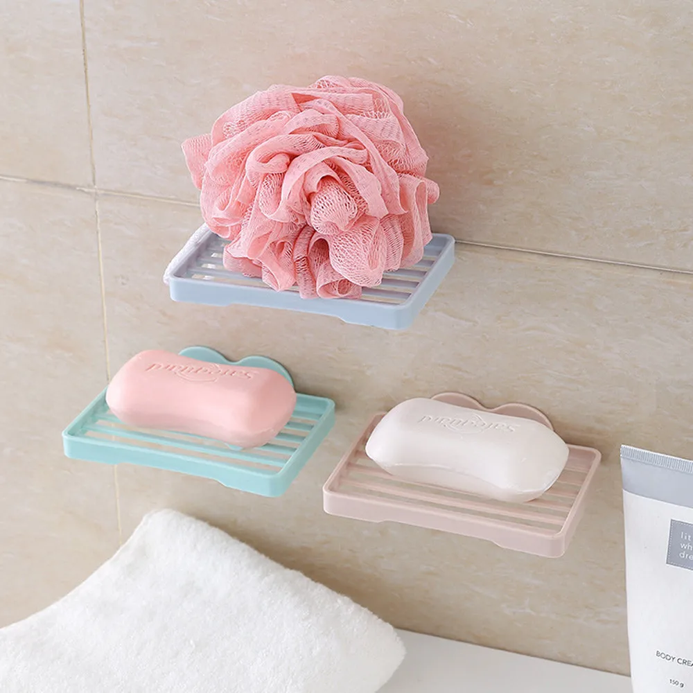 

Bathroom Drain Soap Box Holder Simple Simple solid color Soap Storage Rack Container for Bathroom Products Home Organizer #F