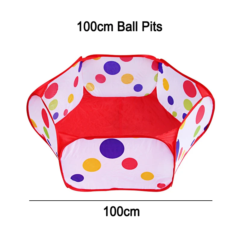 100cm ball pits X 25/50/100/200 шт. детские игрушки красочные шарики экологически чистые пластиковые шарики мягкий бассейн с шариками Dia 5,5/7 см Детские Мячи игрушка для бассейна - Цвет: 100cm ball pits X