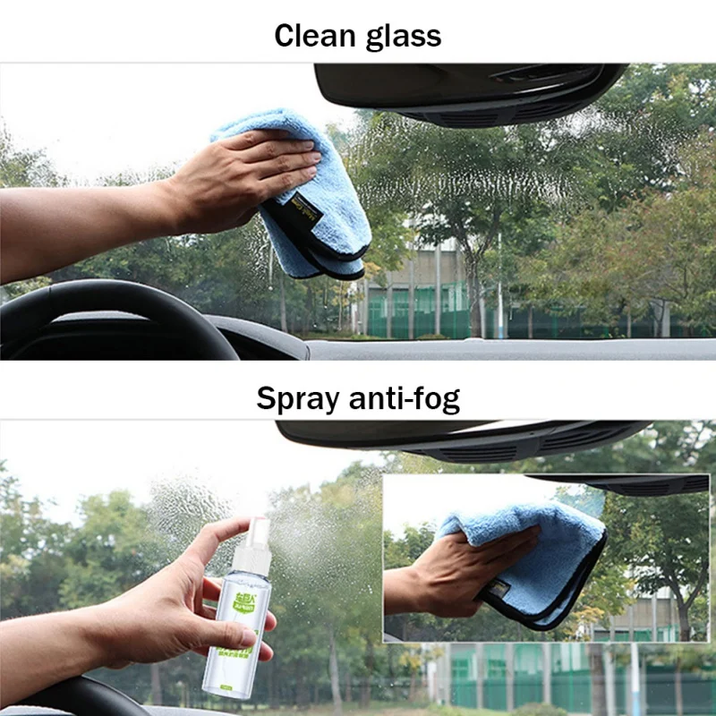 

New Car Window 100ml With Glass Defogging For Condensation Spray Bathroom Water Long-acting anti-fog Anti-fog Towel Auto