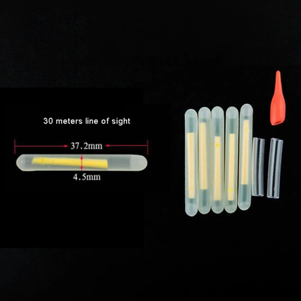10/20/50 шт 4,5*37 мм рыболовный поплавок Флуоресцентный светильник палка светильник ночного поплавок стержень светильник s темно-палке полезные много Рыбалка Вечерние