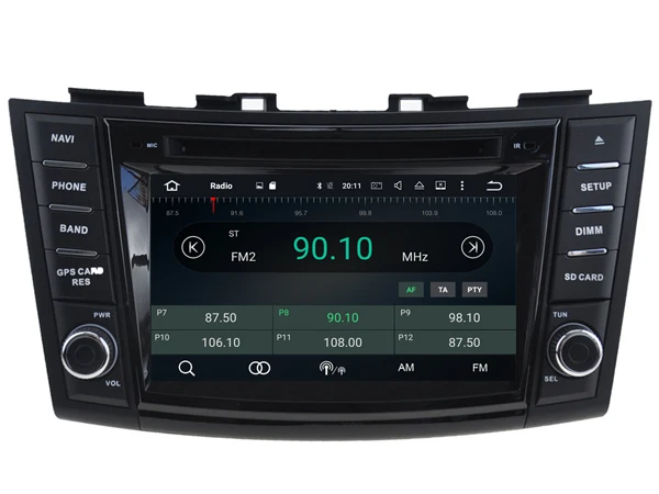 Top Android 8.0 CAR Audio DVD player FOR SUZUKI SWIFT (2011-2015) gps Multimedia head device unit receiver BT WIFI 2