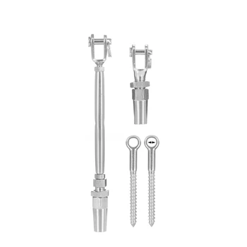 

1Set T316 Stainless Steel Height Wood Kit Quick Installation For 1/8" Cable Railing