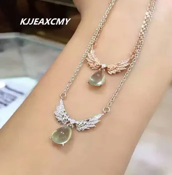 

KJJEAXCMY boutique jewelry,Natural grape stone lady necklace pendant, inlaid jewelry wholesale, S925 silver pure silver wholesal