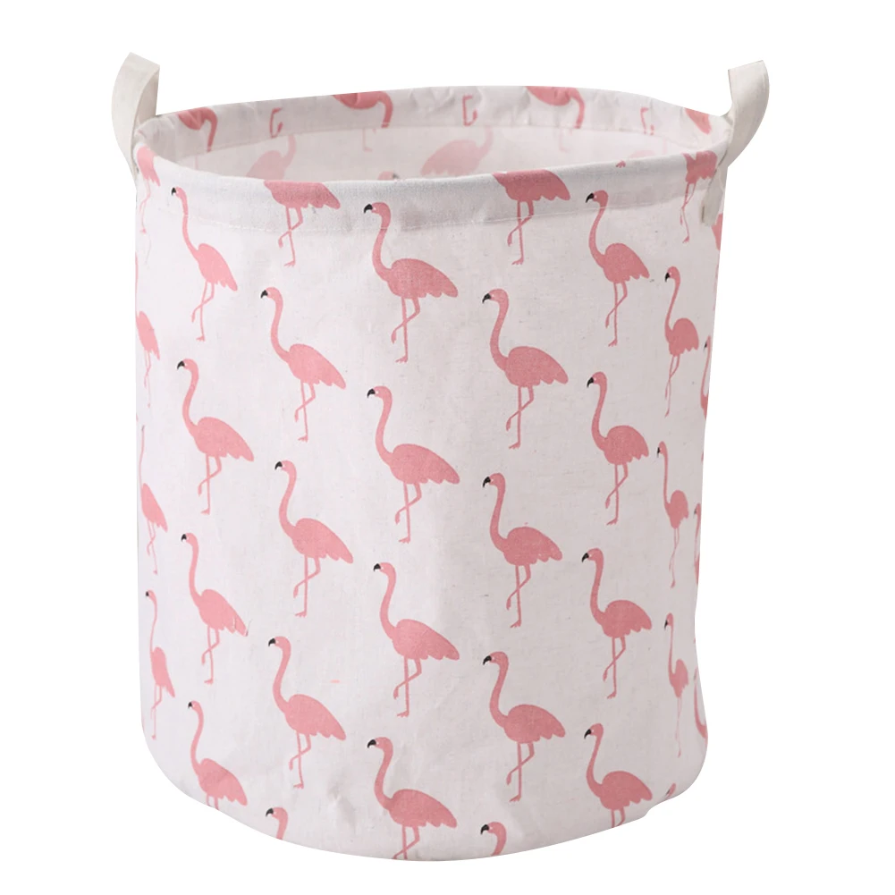 

Flamingo Large Sized Waterproof Foldable Laundry Hamper Bucket,Dirty Clothes Laundry Basket, Bin Storage Organizer For Toy Colle