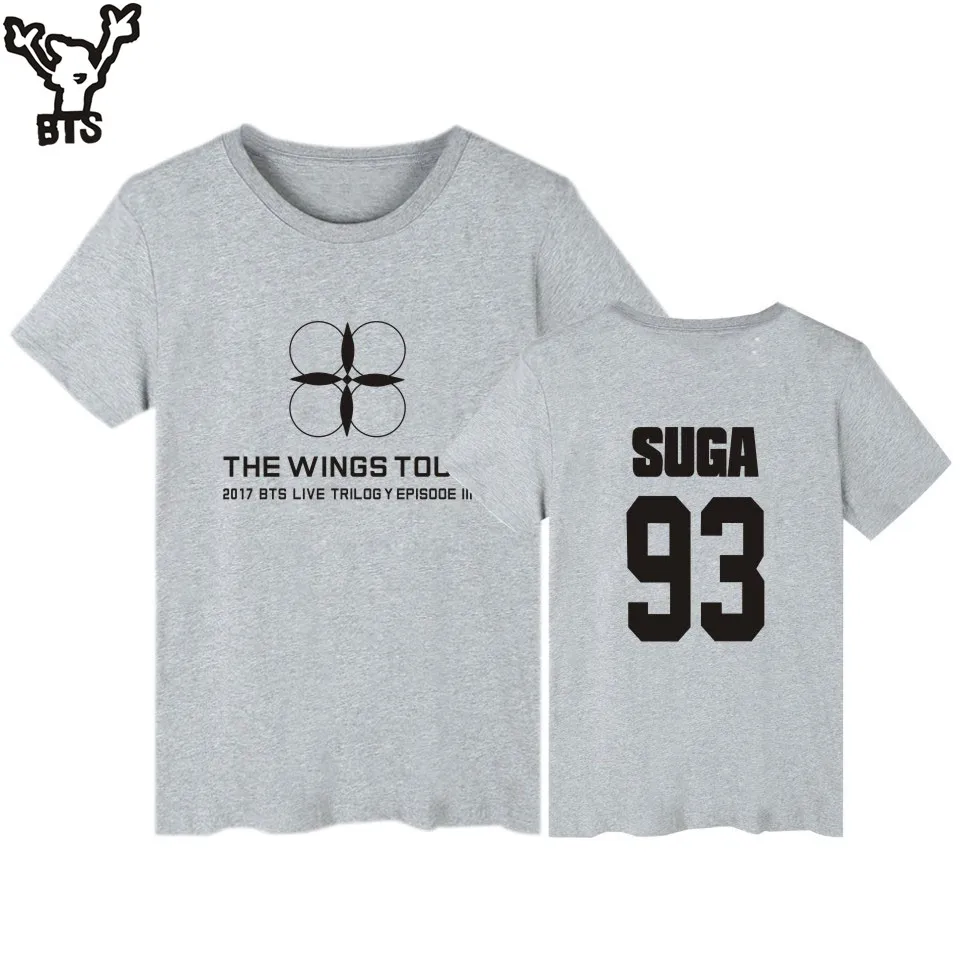 BTS Tshirt Women Cotton Short Sleeve Casual Summer Kpop Fans Tee Shirts