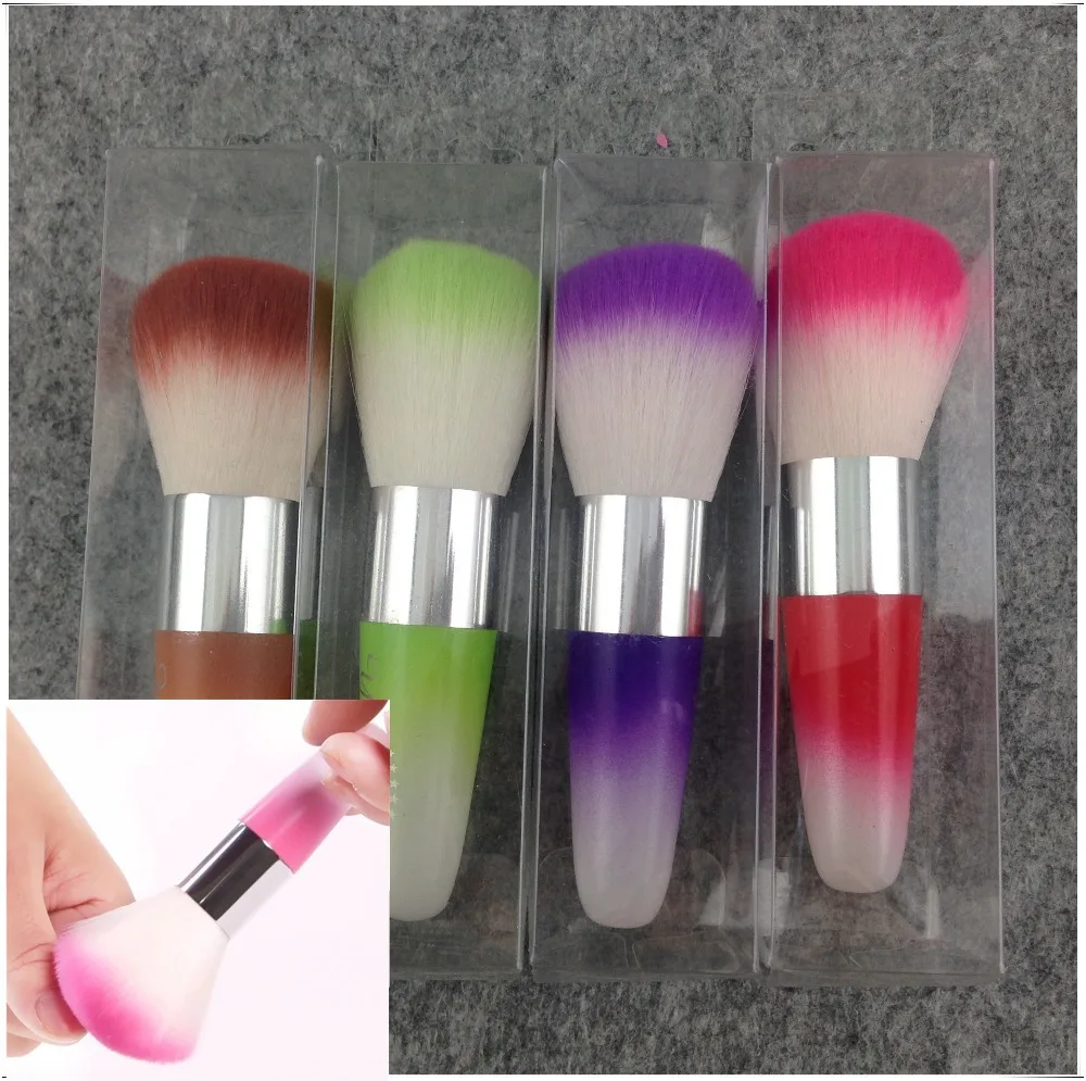 

Nail Art Dust Remover Brush Cleaner Acrylic UV Gel Rhinestones Makeup Brush Tool Free shipping & Drop shipping (NR - WS21)