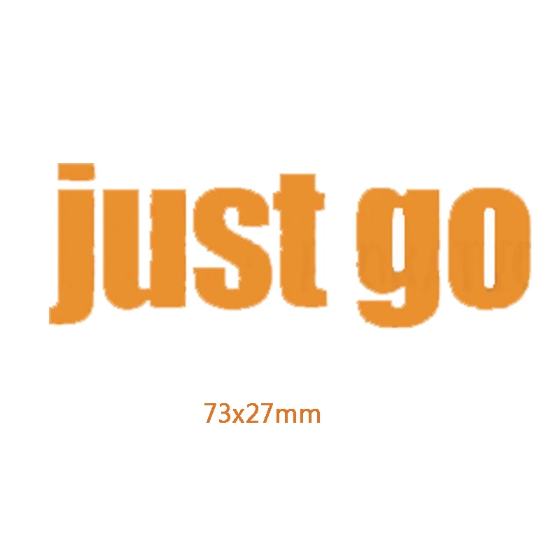 

Just Go Phrase Metal Cutting Dies DIY Scrapbooking Embossing Paper Cards Making Crafts Supplies New 2019 Diecut