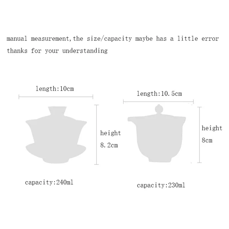 230/240 мл креативный Gaiwan керамический фарфоровый глазурь винтажная чайная чаша офисный чайный набор кунг-фу посуда для напитков чайник для подарков на день рождения