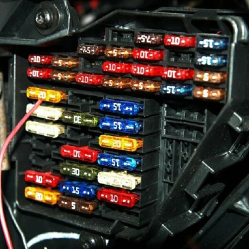 100* Ассорти авто микро мини низкий профиль Лезвие Предохранитель: 5A 7.5A 10A 15A 20A 25A