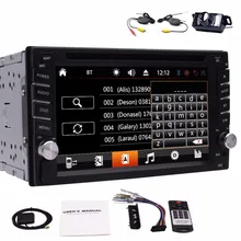 Car Stereo Autoradio 2Din Touch Screen GPS Navigation Support DVD Video Bluetooth FM Radio Receiver SD/USB Wireless Rear Camera