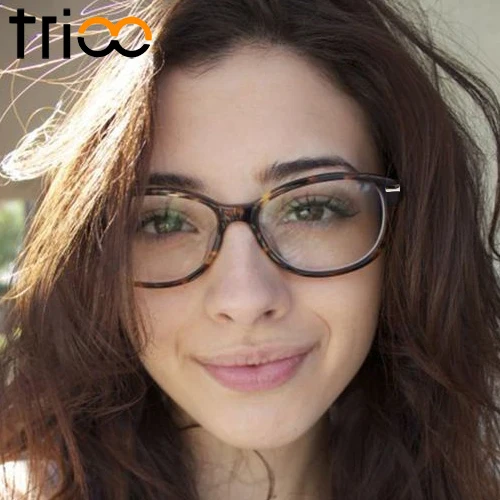 

TRIOO Ultralight Eyeglasses Women Frame Optical Eyewear Frames Computer Oculos Grau Glasses Fashion Ladies Spectacle Frame