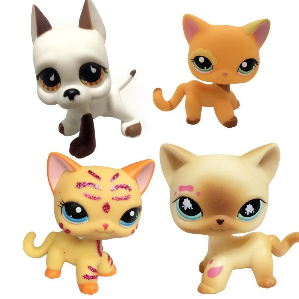 11Types Lovely Genuine Pet Collection Action Figure Original Many Pet Shop Cats Dogs Kids Gifts