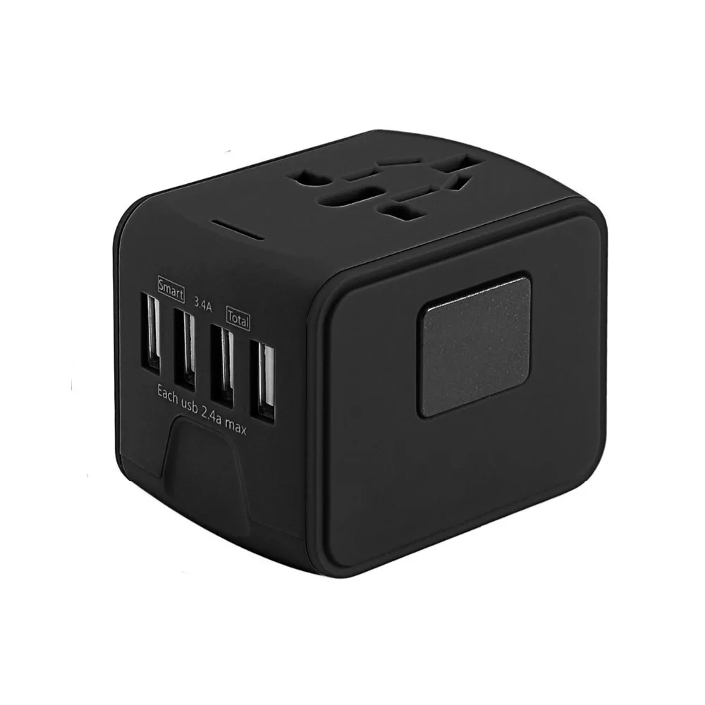 3 вида цветов 4 Порты usb 3.4A путешествия Зарядное устройство Универсальный AC