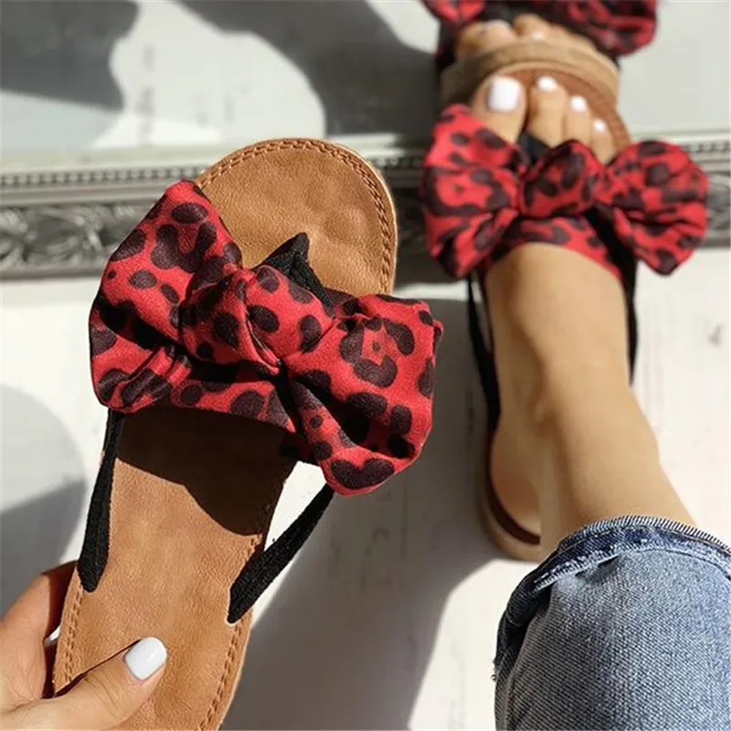 

Puimentiua Summer Slippers Women Sandals Slipper Indoor Outdoor Linen Flip-flops Beach Shoes Female Fashion Leopard Floral Shoes