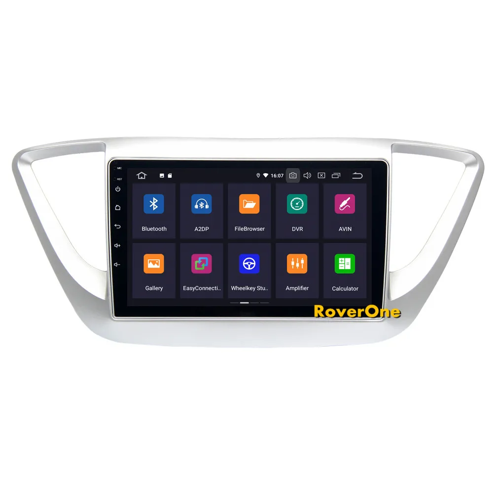 Sale For Hyundai Verna Solaris 2017 Android 9.0 2G+16G Quad Core Autoradio Car Radio Stereo GPS Navigation Multimedia Player NO DVD 6