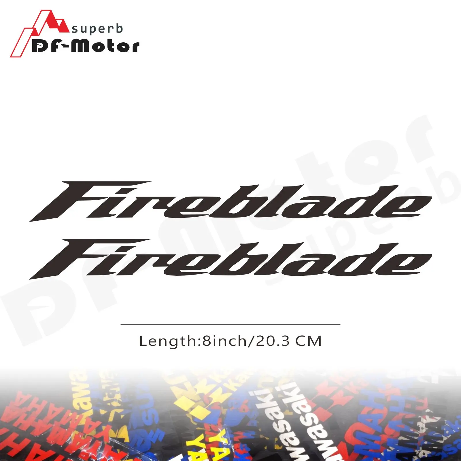

8Inch Reflective Sticker Decal Motorcycle Car Sticker Wheels Fairing Helmet Sticker Decal For Honda CBR600RR CBR FIREBLADE Logo