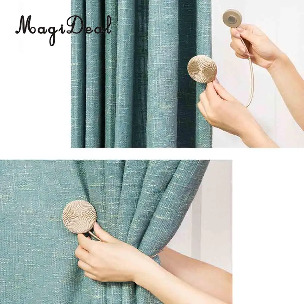 1 Pair Magideal Nordic Simple Style Magnetic Curtain Blind Buckkle Clips Tiebacks Holder