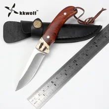 KKWOLF, нож для выживания в джунглях, тактический прямой нож, для самозащиты, для переноски, охотничьи ножи, для отдыха на природе, инструмент для повседневного использования