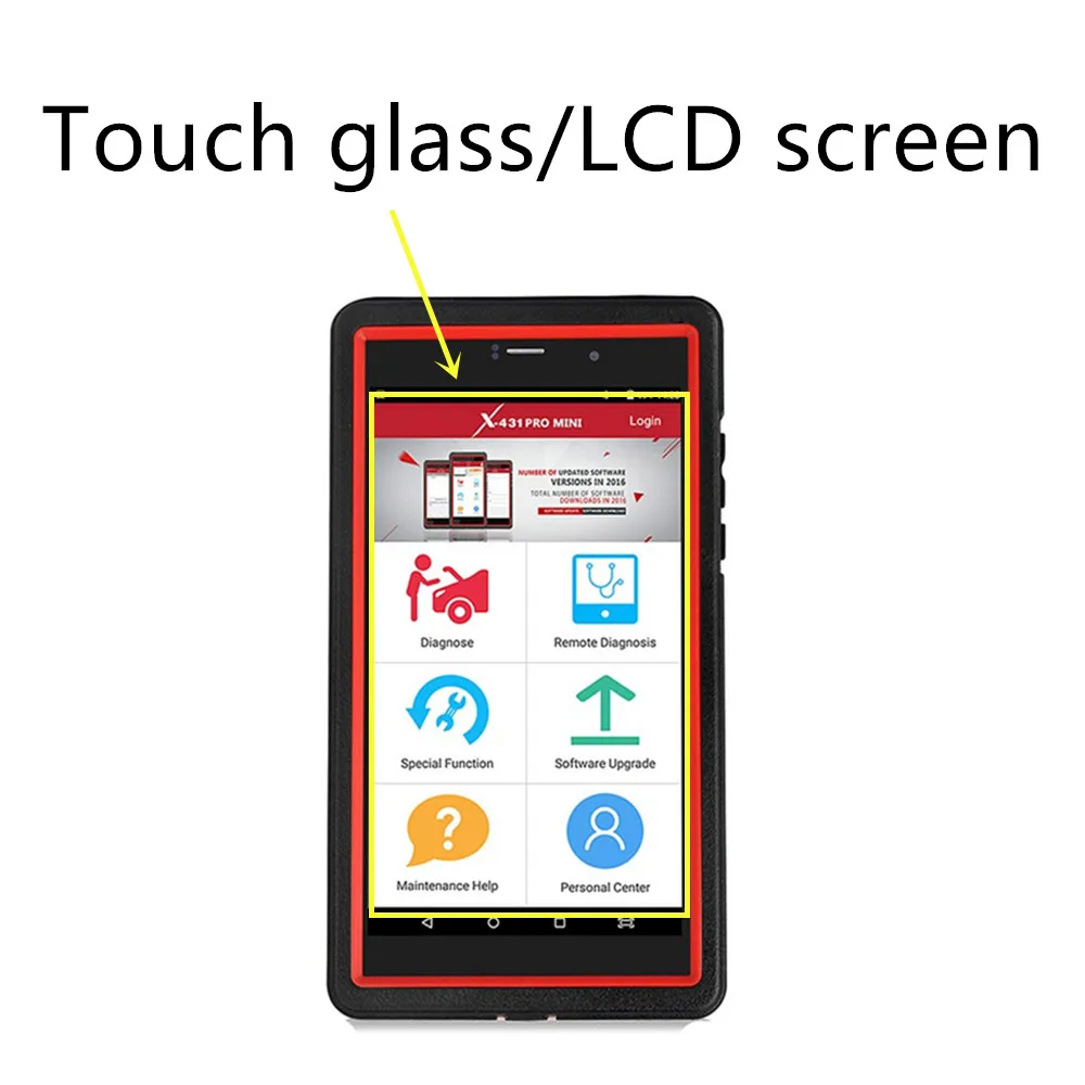 

Touch glass screen panel and LCD screen for Launch X431 pro mini digitizer glass Launch X431 ProS Mini display